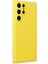 Buğz Samsung Galaxy S22 Ultra Kılıf Nano Içi Kadife Silikon - Sarı 2
