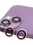 Iphone 13 Raze Metal Kamera Lens - Pembe 1