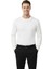 Beyaz Dar Kesim Likralı Erkek Triko Kazak – Bisiklet Yaka Şık Tasarım 2605433 2