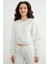 3 Iplik Kalp Aksesuarlı Crop Sweatshirt 6