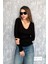 Kadın V Yaka Uzun Kol Bluz 22132 4