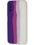 Samsung Galaxy A03S Kılıf Ebruli Lansman Silikon - Mor-Beyaz 3