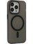 Iphone 15 Pro Max Kılıf Lodos Magneticsafe Mat Kapak - Siyah 2