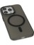 Iphone 15 Pro Max Kılıf Lodos Magneticsafe Mat Kapak - Siyah 4