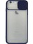 Iphone 6 Plus Kılıf Palm Buzlu Kamera Sürgülü Silikon - Lacivert 1