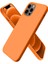 Iphone 12 Pro Max Kılıf First Silikon - Turuncu 1
