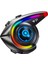 Y21 Rgb Işık Efektli Intercom Bluetooth Motosiklet Kask Kulaklığı Intercom Kulaklık 7