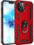 Iphone 12 Pro Max Kılıf Sofya Yüzüklü Silikon Kapak - Kırmızı 1