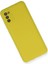 Samsung Galaxy A02S Kılıf Nano Içi Kadife Silikon - Sarı 2
