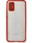 Samsung Galaxy A02S Kılıf Miami Şeffaf Silikon - Kırmızı 1