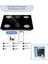 Siyah Yağ Ölçer Akıllı Bluetooth Cam Baskül Pilli 180KG/50GR 26X26CM 8-Kişi Hafıza LCD Ekran ℃ Gösterge SBS-4470 (5060) 1