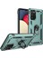 Samsung Galaxy A02S Kılıf Sofya Yüzüklü Silikon Kapak - Yeşil 2