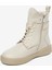 Kadın Ekru Hakiki Deri Sneaker Bot 4K2SB30900 8