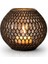 Dekoratif Tealight Mumluk – Geometrik Desenli Gölge Efektli Tasarım 1