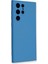 Samsung Galaxy S23 Ultra Kılıf Nano Içi Kadife Silikon - Mavi 2