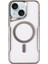OMR02 iPhone 15 Kılıf Boyi Magsafe Silikon Kapak - Gümüş 1