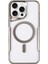 OMR02 iPhone 14 Pro Kılıf Boyi Magsafe Silikon Kapak - Gümüş 1