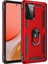Samsung Galaxy A72 Kılıf Sofya Yüzüklü Silikon Kapak - Kırmızı 1