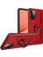 Samsung Galaxy A72 Kılıf Sofya Yüzüklü Silikon Kapak - Kırmızı 2