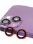 Iphone 13 Mini Raze Metal Kamera Lens - Kırmızı 1