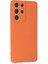 Samsung Galaxy S21 Ultra Kılıf Nano Içi Kadife Silikon - Turuncu 2