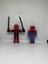 Öümcek Adam-Deadpool Minecrafttemalı Hareket Eklemli Oyuncak Figür 1
