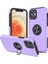 Iphone 12 Kılıf Elit Yüzüklü Kapak - Mor 1