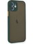 Iphone 12 Mini Kılıf Montreal Silikon Kapak - Yeşil 2