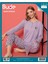 P301 Bayan Bambu Interlok Uzun Kol Pijama Takımı-Lila--- 1