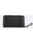 Erkek Siyah Dokulu Fermuarlı Cüzdan B009573 4