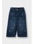 Kız Bebek Culotte Çiçek Desenli Jean Pantolon G6852A525WN 1