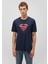 Superman Baskılı Lacivert Tişört 0610754-70490 10