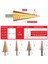 6pc Hss Adım Koni Konik Matkap Bit Set Delik Kesici Metriği 4-12/20/32MM 1/4 Inç Titanyum Kaplamalı Metal Alek Bitler (Yurt Dışından) 5