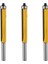 3x 2 Inç Yükseklik Ekstra Uzun Floş Trim Yönlendirici Bit 1/4 Inç x 3/8 Inç Ahşap Freze Kesici Ahşap Dıy Aracı (Yurt Dışından) 1