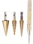 3 Pcs Hss Titanyum Adım Matkap Bit Seti ve 1 Pcs Otomatik Merkez Punch (Yurt Dışından) 1