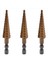 3pcs 1/4 Inç Hex Shank Hss Yüksek Hızlı Çelik Titanyum Kaplamalı Adım Matkap Bit 3-13MM (Yurt Dışından) 1