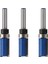 3x 1/4inch Shank Router Bit Ikiz 2 Yivli Imparatorluk Jig Şablon Kesici Ahşap (Yurt Dışından) 1