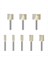 8pcs 6mm Shank Freze Kesici Ahşap Karbür Yönlendirici Bit Temizleme Alt Bit Ahşap Aracı Seti (Yurt Dışından) 1