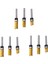 9pcs 1/4 Inç Floş Trim Yönlendirici Bit Desen Bit Üst ve Alt Yatak 1/2 Inç Bıçak Şablonu Kenar Ahşap Düzeltici Kesici (Yurt Dışından) 1