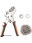 Grommet Tool Kit Şövüş Kiti - Kumbalar Tuval Tarpaulin ve Daha Fazlası Için 500PCS 3/8 Inç Grometler Dahil Grommet Punch Seti (Yurt Dışından) 1