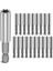 20PCS Manyetik Uzantı Soket Matkap Bit 1/4 Inç Hex Shank Hızlı Serbest Bırakma Matkap Bit Genişletici Adaptör (Yurt Dışından) 1