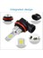 Süper Parlak H8 H9 H11 LED Far Ampul Kiti Yüksek/düşük Işın Işık 8000LM 8000K Buz Mavisi 80W (Yurt Dışından) 2