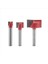 3pcs Temizleme Alt Yönlendirici Bit Seti 6mm Shank Çift Flüt Karbür Kesici Düz Yumruk Tahtası Yüzey Planlama Aracı (Yurt Dışından) 1