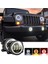 4 Inç LED Sis Fıçıları Halo Halka Jeep Wrangler Jk Için Işık Kırmızı Drl Sarı Sinyal (Kırmızı+Sarı+Beyaz) (Yurt Dışından) 4
