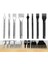 4pcs Siyah Siyah Sıradan Elmas Kesim Diy Deri Aracı Deri Eğik Düz Kesim Elektrapan Elle Kesim Deliği (5mm) (Yurt Dışından) 5