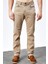 Erkek Bej Regular Fit Likralı Denim Boru Paça Kesim Kot Pantolon Benjamin 3