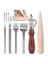 Deri Zanaat Alet Seti Deri Kenarlar Cila Deri Yineleme El Dikiş Için Yumruklama Deri Kenarları Kemerler Için Parlatma (Yurt Dışından) 2