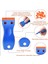 Plastik Tıraş Bıçağı Sıyırıcı 100 Adet Plastik Bıçaklı 4pcs Kazıyıcı Araçlar Çift Kenar Jilet Kazıyıcı Temizlik Kaldırma (Yurt Dışından) 2