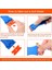 Plastik Tıraş Bıçağı Sıyırıcı 100 Adet Plastik Bıçaklı 4pcs Kazıyıcı Araçlar Çift Kenar Jilet Kazıyıcı Temizlik Kaldırma (Yurt Dışından) 5