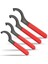 Coilover Wrench Somunner 4pcs Kaymaz Olmayan Anahtar Anahtarı Seti Profesyonel Evrensel Kauçuk Sap Anahtarı Aracı (Yurt Dışından) 1